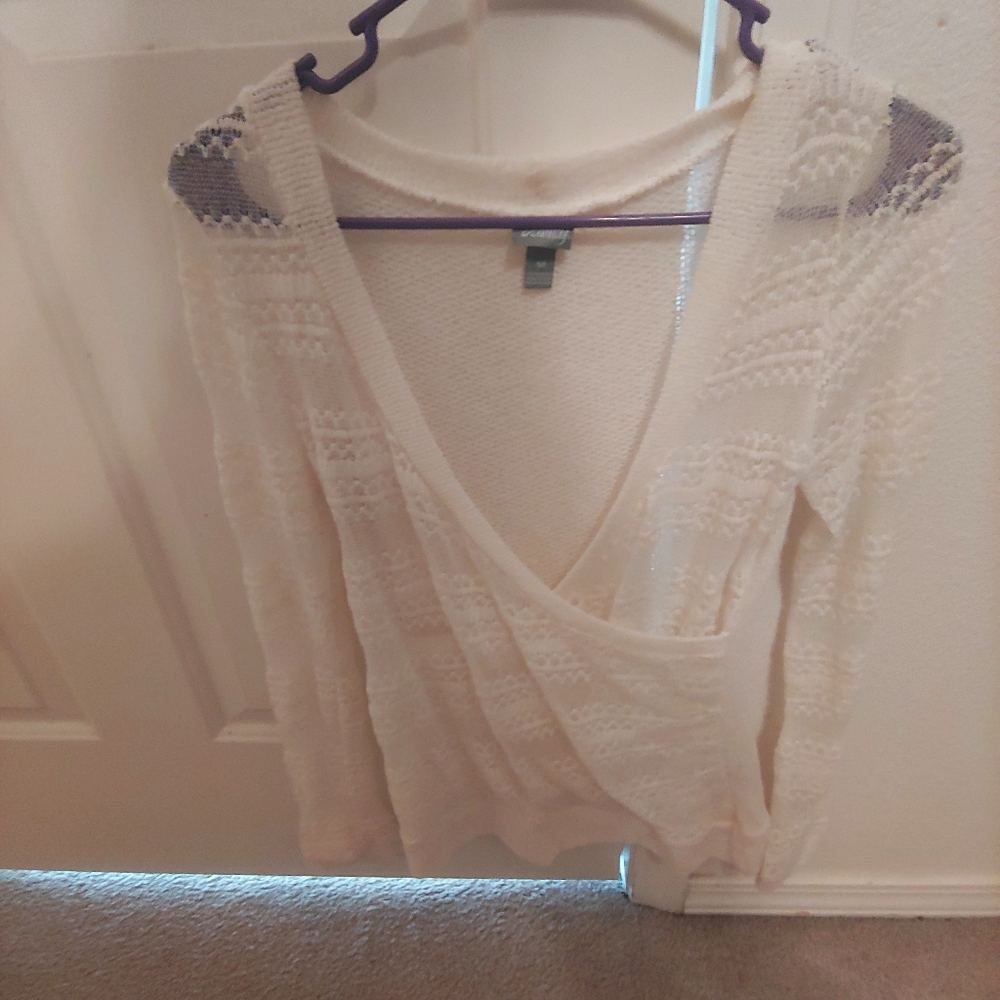 Vanity White Knit Top